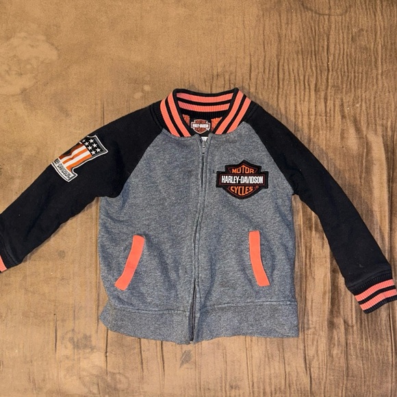 KIDS HARLEY DAVIDSON BOMBER/ VARSITY JACKET Size 4T - Picture 1 of 2